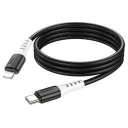 [DAC1023BL] HOCO X82 Silicone charging data cable Type-C to Lightning PD20W(3A),Length: 1.0m