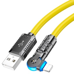 HOCO USB A to iPhone LED Cable 1.2m 180 Rotate U118