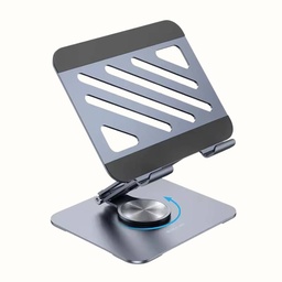 [HOL0255GR] BOROFONE BH115 Metal Tablet PC Notebook aluminium stand, Riser Round 360° rotating aluminium