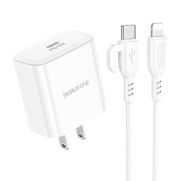[CHG0403WH] Borofone Speedy Charger Set Type C to lightning 20W BA81