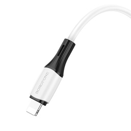 [DAC1046WH] BOROFONE Type-C to IP Charging DATA cable -20W Silicone BX79 -1M
