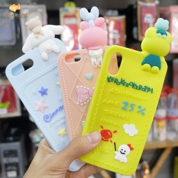 [IPC424BL] Cartoon Soft Case with lanyard Bad Badtz-Maru for Iphone X