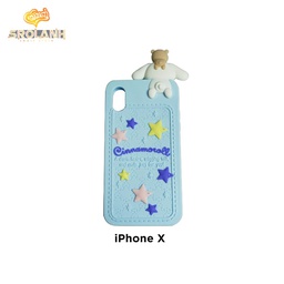 [IPC444BU] Cartoon Soft Case with lanyard Cinnamoroll for Iphone X