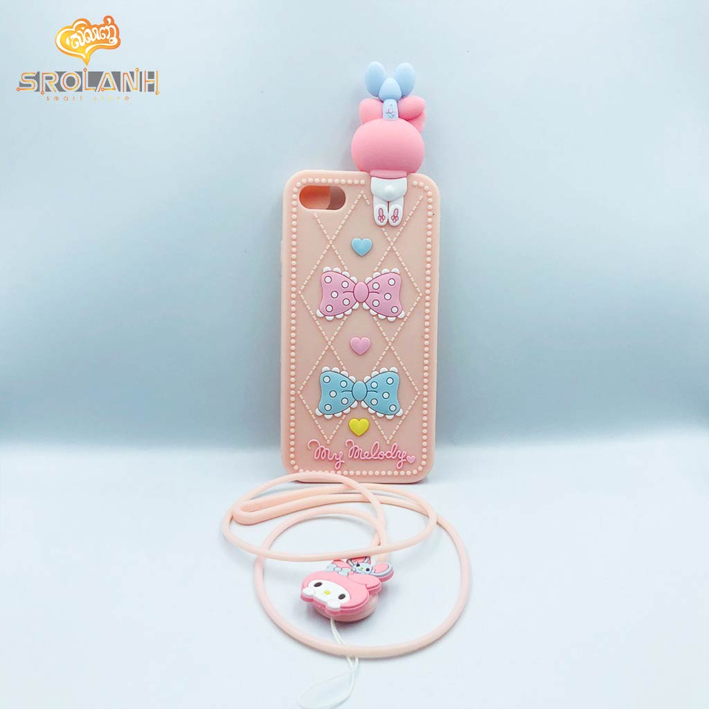 Cartoon Soft Case with lanyard My Melody for Iphone 7/8