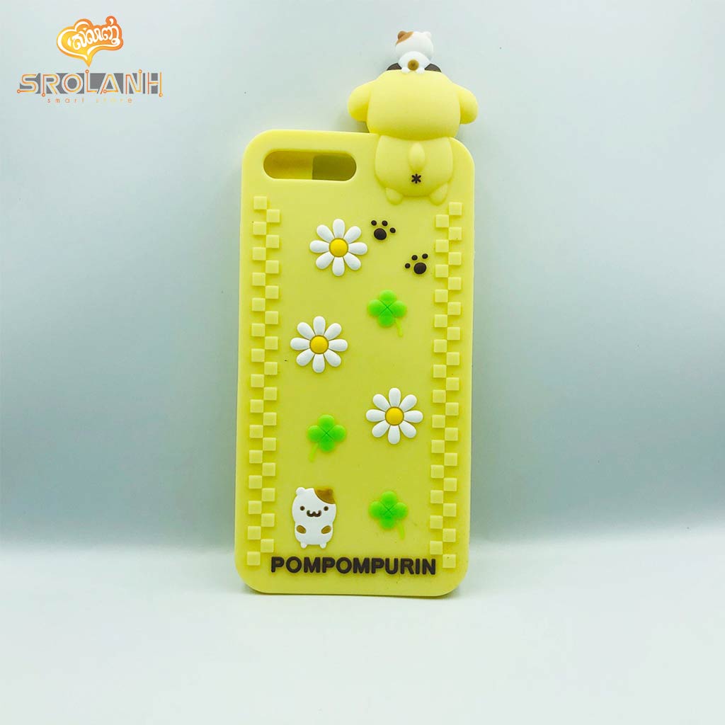 Cartoon Soft Case with lanyard Pompompurin for iphone 7/8