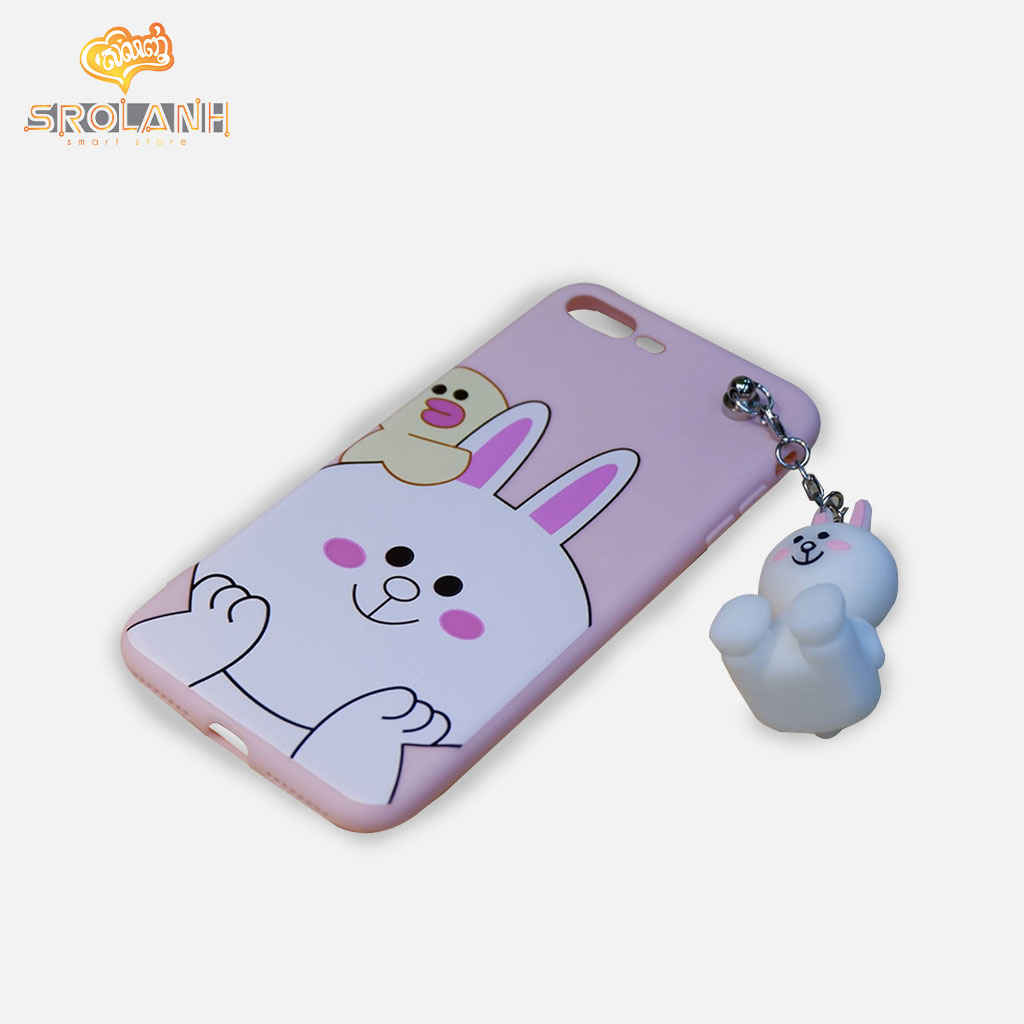 Classic case cute rabbit with cartoon chains for iphone7 plus