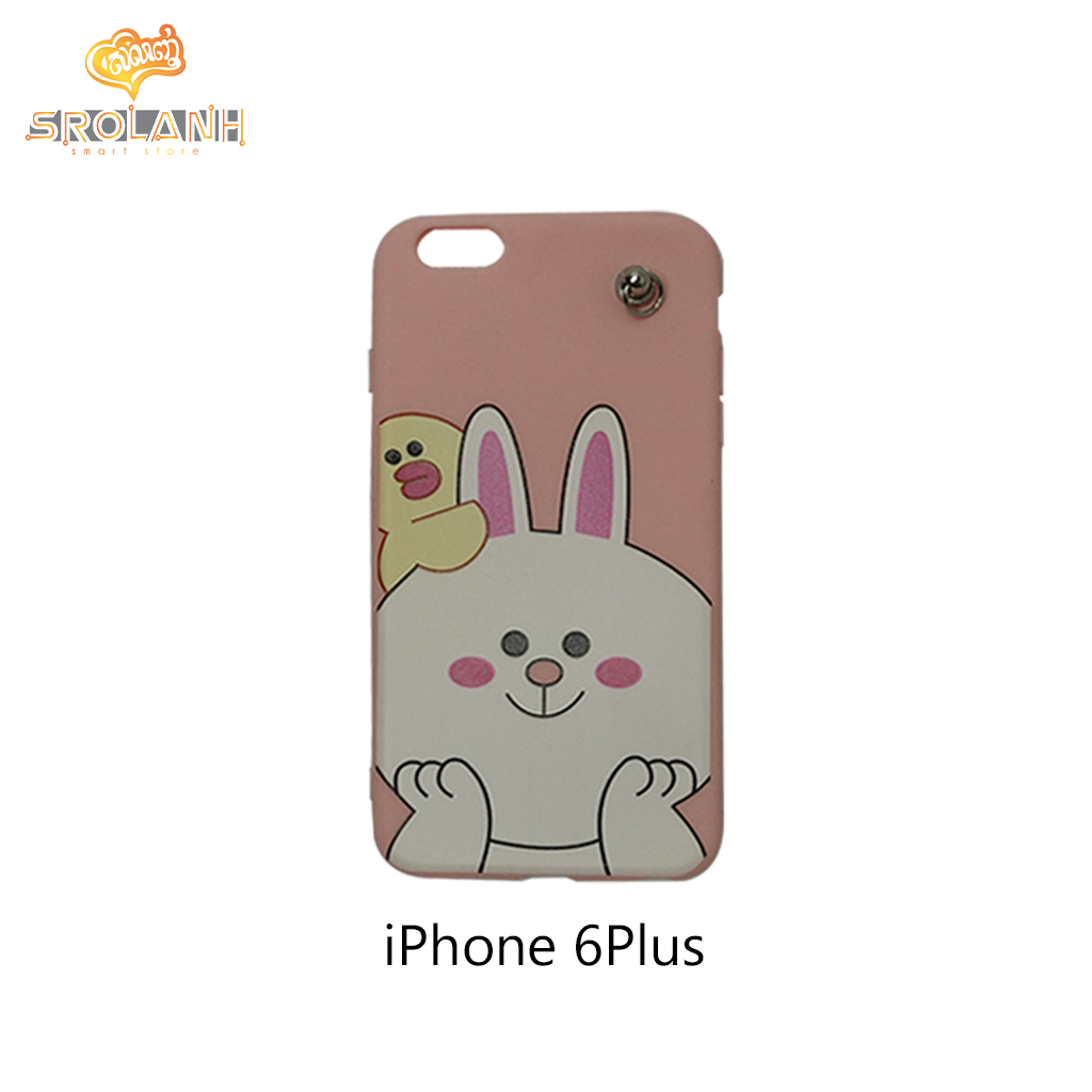 Classic case cute rabit with cartoon chains for iphone6 plus