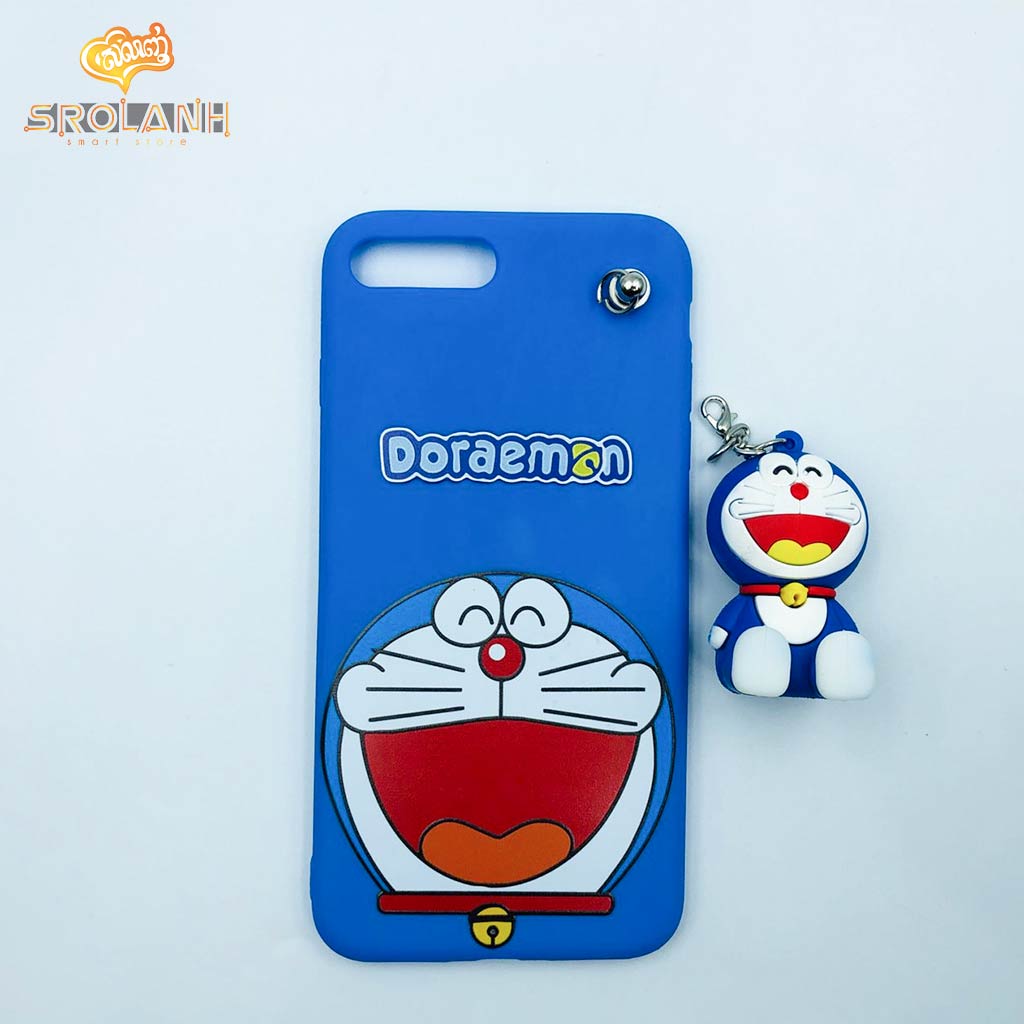 Classic case doraemon with cartoon chains for iphone7 plus