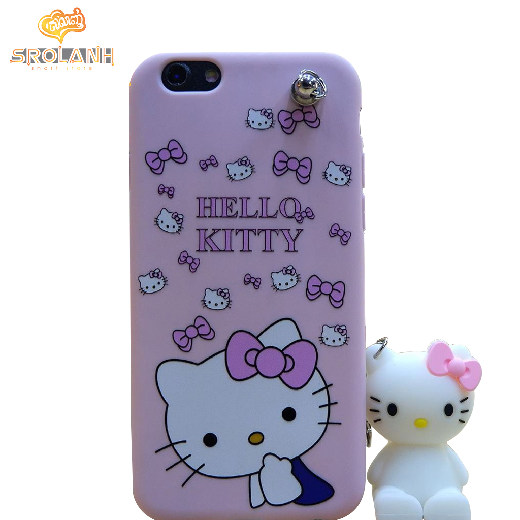Classic case hello kitty with cartoon chains for iphone6
