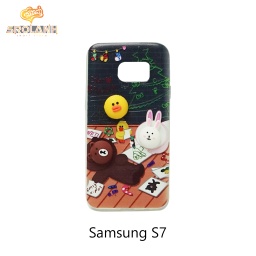 [SAC054BU] Classic case panda drawing picture for samsung S7