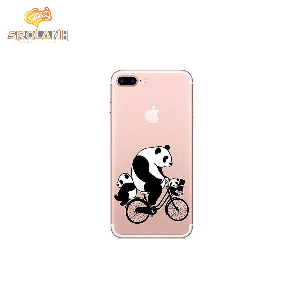 Classic case panda driving bike for iphone7