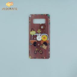 [SAC042BR] Classic case panda driving bike for samsung Note 8