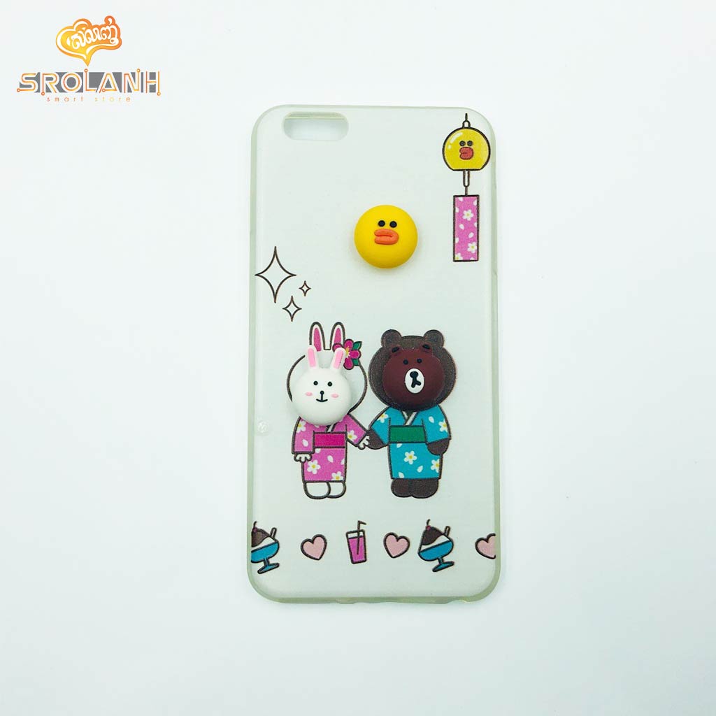 Classic case panda with Japan uniform for iphone6 plus