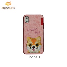 [IPC500PI] G-Case Beautiful Dog Series-RED For Iphone X