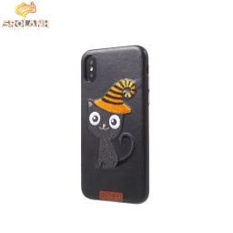 [IPC466BL] G-Case Cute Series(Cat)-BLK For Iphone X