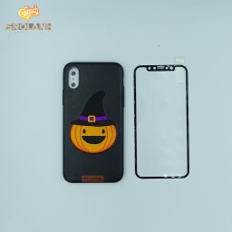 [IPC468BL] G-Case Cute Series(Pumpkin)-BLK For Iphone X