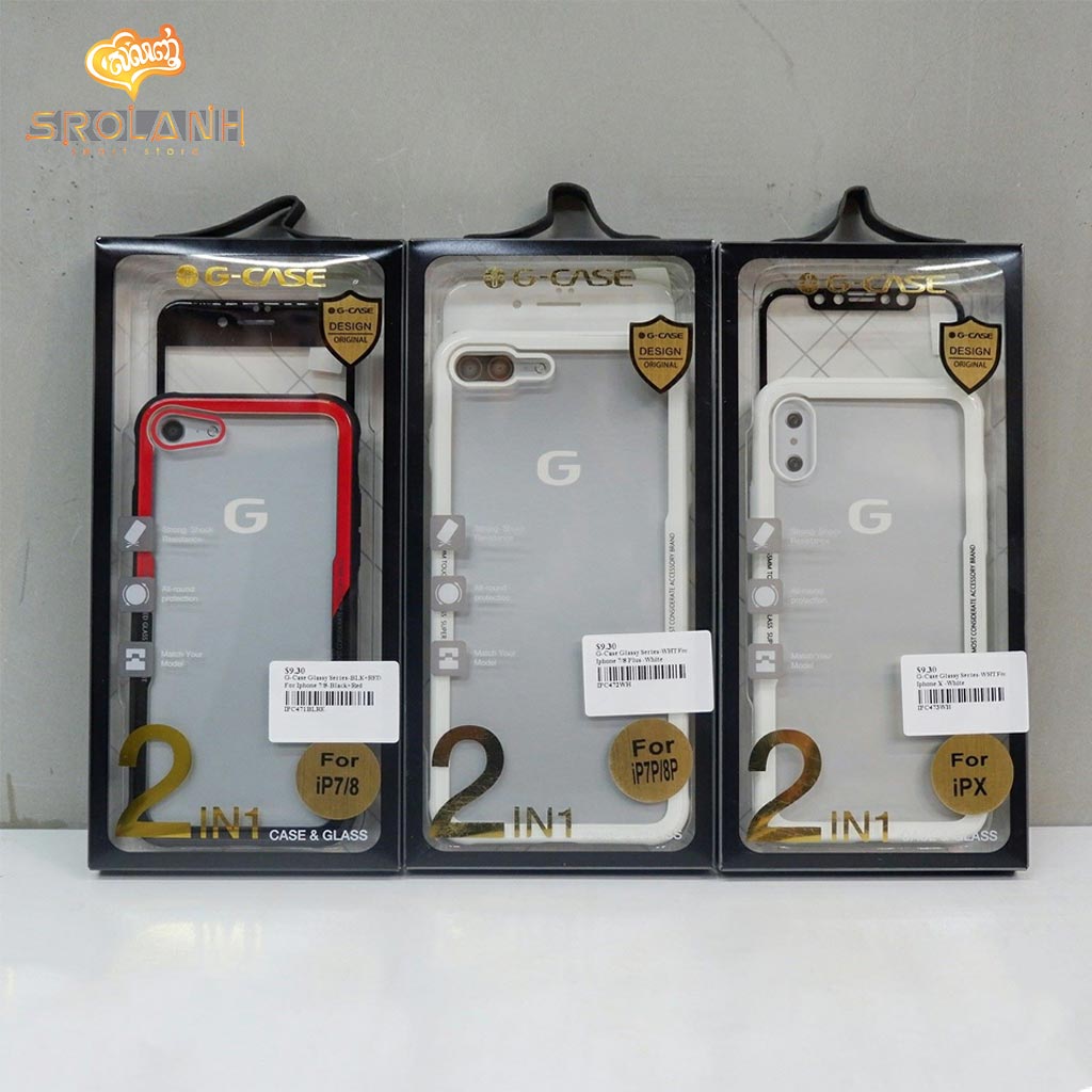 G-Case Glassy Series-WHT For Iphone X