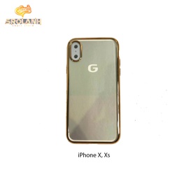 [IPC495BL] G-Case Plating TPU Series-BLK For Iphone X