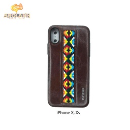 [IPC521BL] G-Case folk style series black color for iPhone X