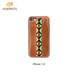 [IPC519BR1] G-Case folk style series new brown for iPhone 7/8-Brown