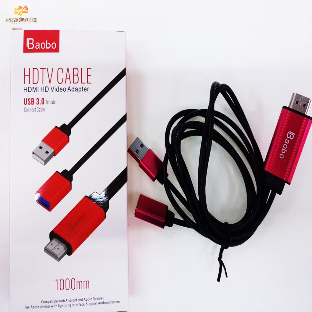 HDTV cable HDMI HD video adapter female connector 1000mm USB3.0