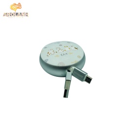 [DAC215WH] Joyroom Cats series retractable cable for micro PT-S01