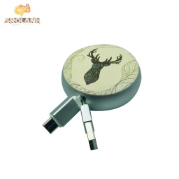 [DAC197WH] Joyroom Mori deer series retractable cable for typ-c PT-S01