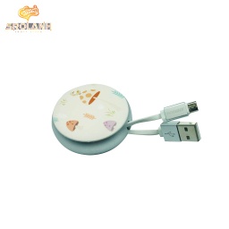 [DAC219WH] Joyroom Mushroom series retractable cable for micro PT-S01