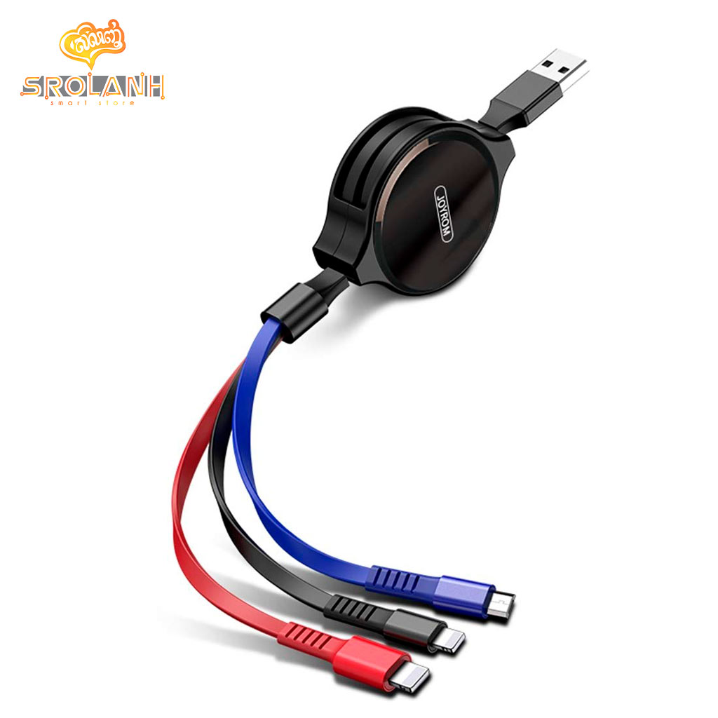 Joyroom S-M365 Chinese knot series 3 in 1 retractable cable 1.2m (lightning+Micro+Type-c)