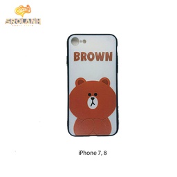 [IC181WH] KB 360 creative case +screen brown panda for iphone7