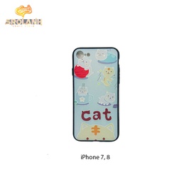 [IC165PU] KB 360 creative case+screen white cat for iphone 7