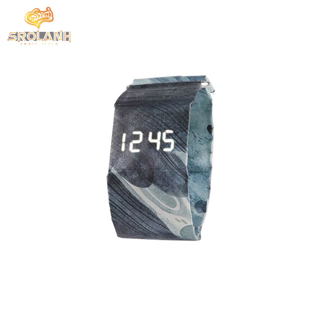Paper Watch Water Proof gray leaves