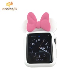 [SWC007WHPI] Ping butterfly silicone protective cover for Apple watch 38mm