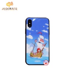 [IPC725GRBU] Protection case rock bear base ball for iPhone XS