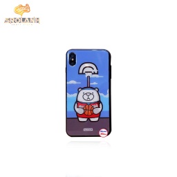 [IPC725BU] Protection case rock bear ships for iPhone XS