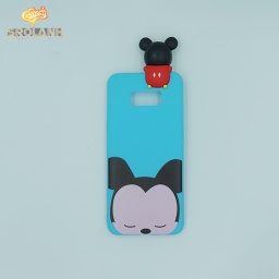 [SS028BU] Super shock absorption case black head kitty with no ribbon for S8 plus