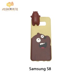 [SS043YE] Super shock absorption case brown panda for S8