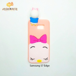 [CS152MI] Super shock absorption case white head pig girl for S7 edge