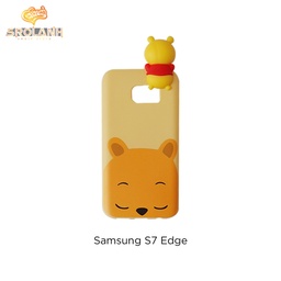 [CS166YE] Super shock absorption case yellow head cat for S7 edge