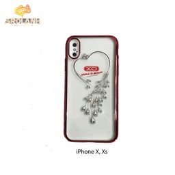 [IPC848RE] XO Diomand series plating PC diamond-encrusted protective case for iPhone X/XS