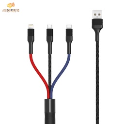 [DAC439BL] XO-NB54 3 IN 1 USB CABLE 3.0A