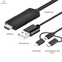 MiraScreen 3in1 USB to HDMI Cable